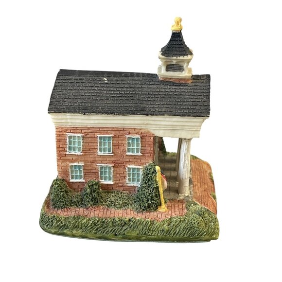 Peebles Brunswick County Courthouse Victorian Resin Village 1992 Signed - Picture 2 of 5